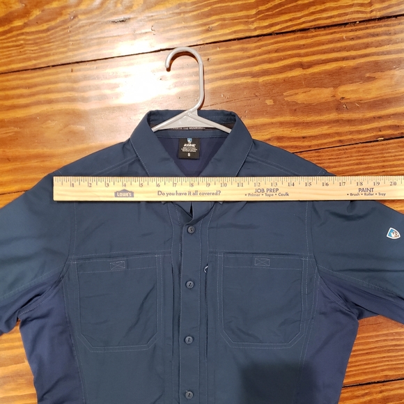 Kuhl Invoke L/S Button Up Pirate Blue, Size Small - Picture 9 of 11